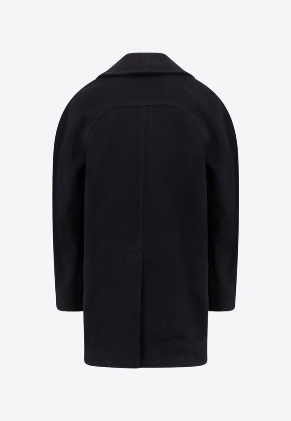 Double-Breasted Tailored Cashmere Coat