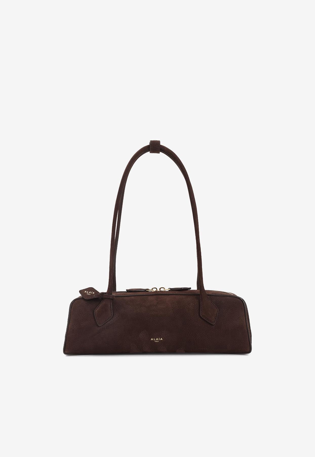 【関税・送料込み】ALAIA Le Teckel medium brown bag ALAÏA BROWN LE TECKEL MEDIUM BAG IN NUBUK CALFSKIN |ALAÏA US
