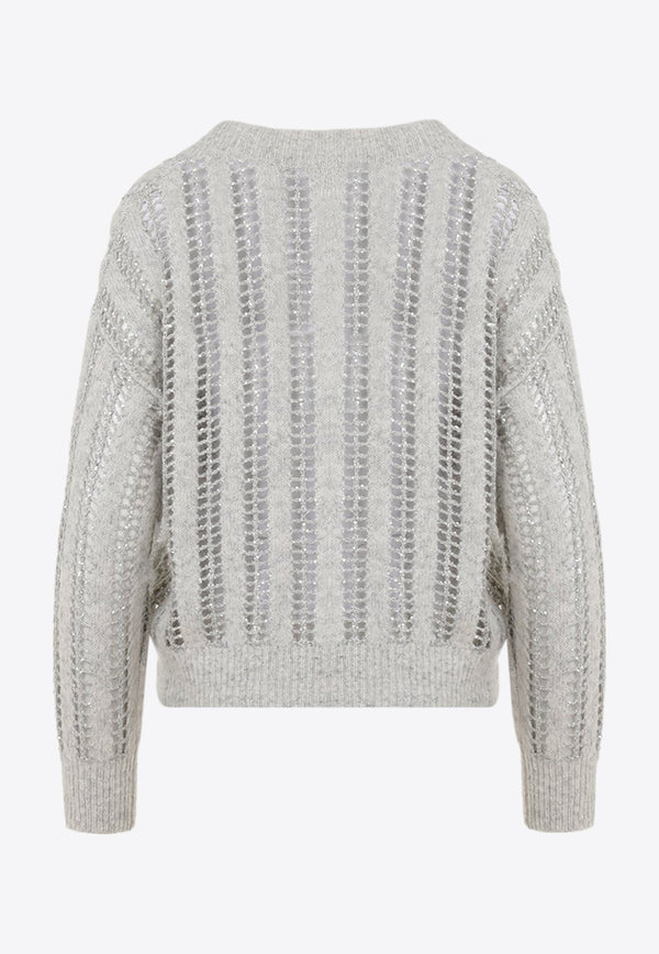 3D Ribbed Knit Sweater