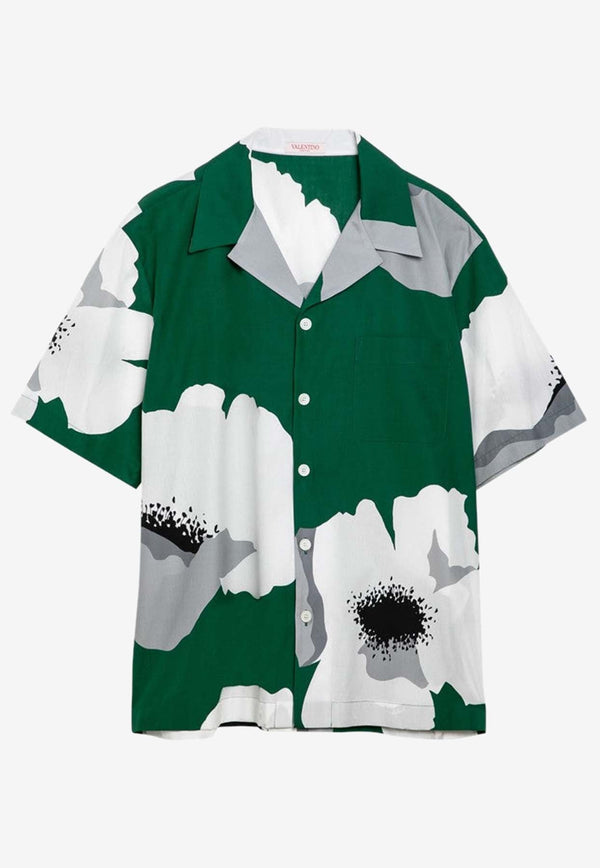 Flower Print Bowling Shirt