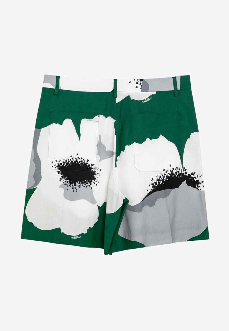 Flower Print Bermuda Shorts