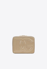 Medium DG Logo Crossbody Bag in Patent Leather