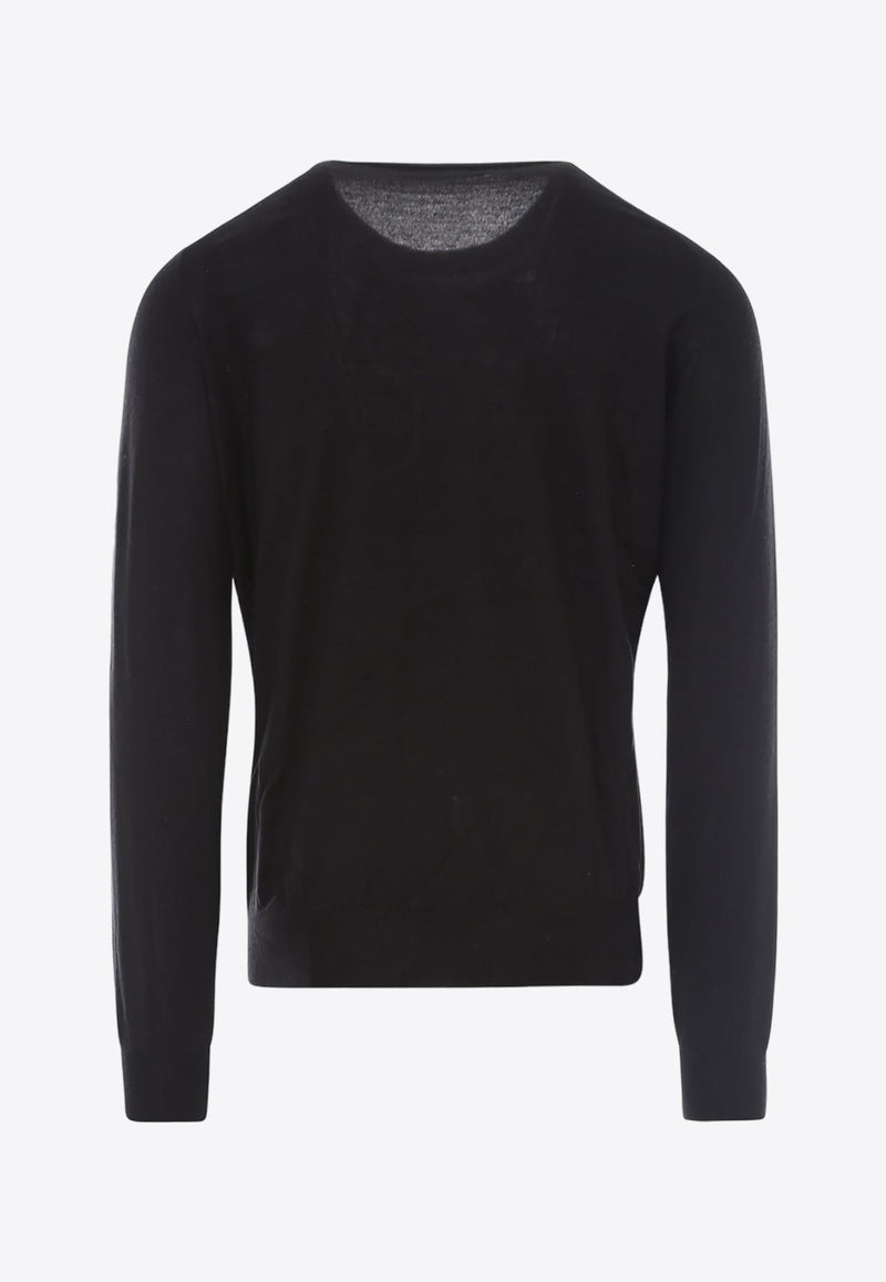 Cashmere-Blend Crewneck Sweater