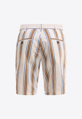 Striped Bermuda Shorts