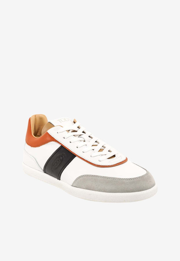 Tabs Leather and Suede Sneakers