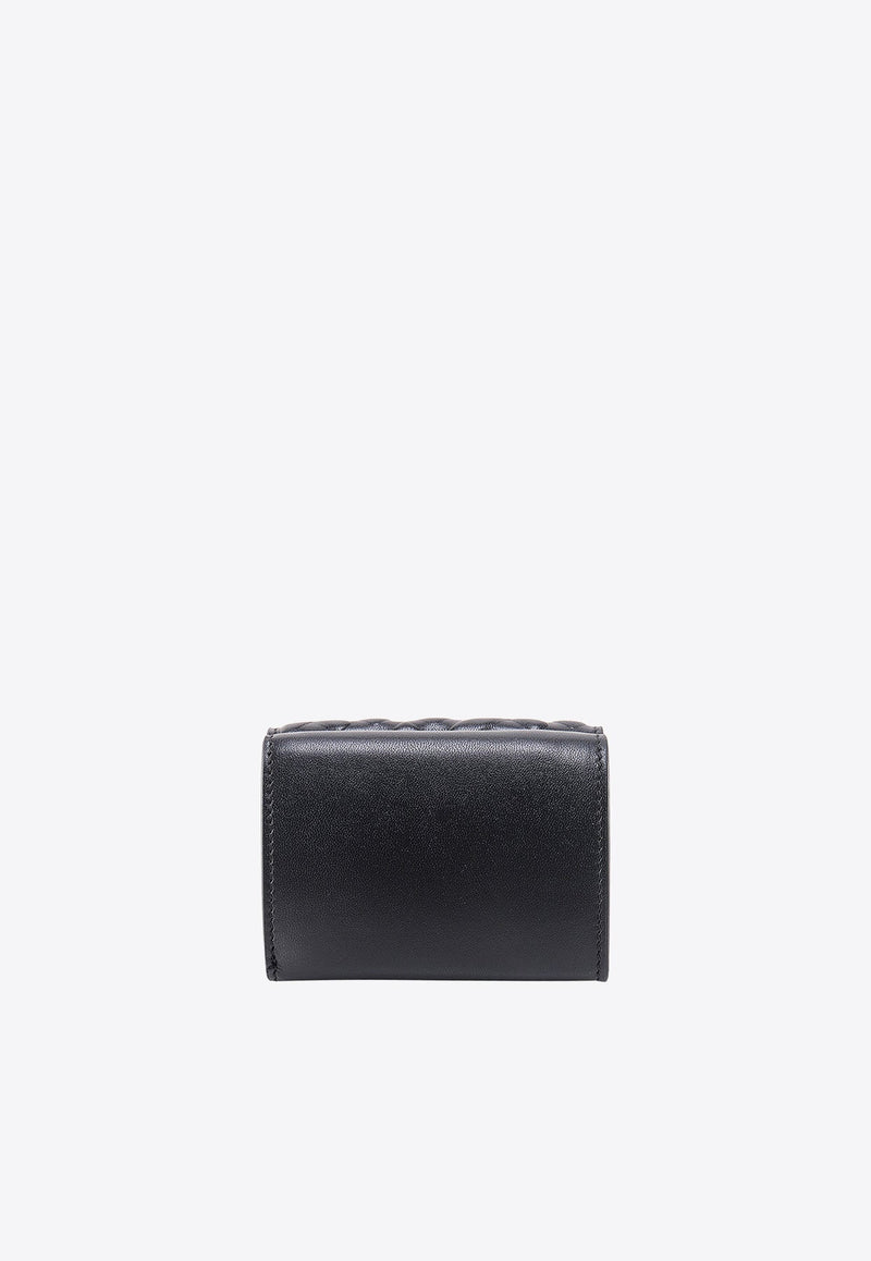 Micro Tri-Fold Baguette Leather Wallet