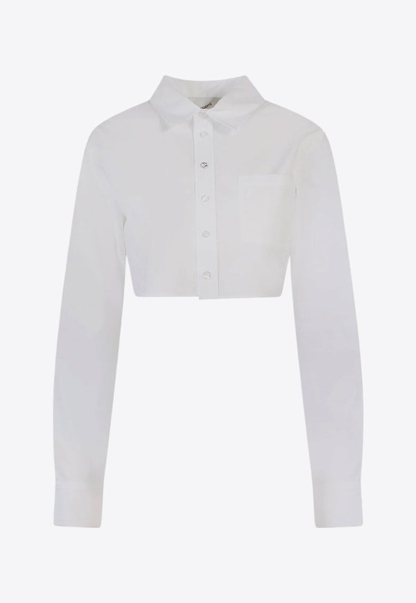 Cropped Long-Sleeved Shirt