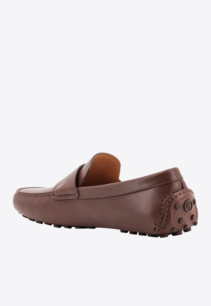 Logo Leather Loafers