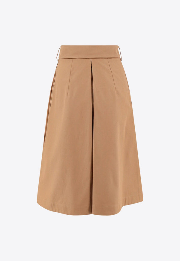 Belted Midi Wrap Skirt