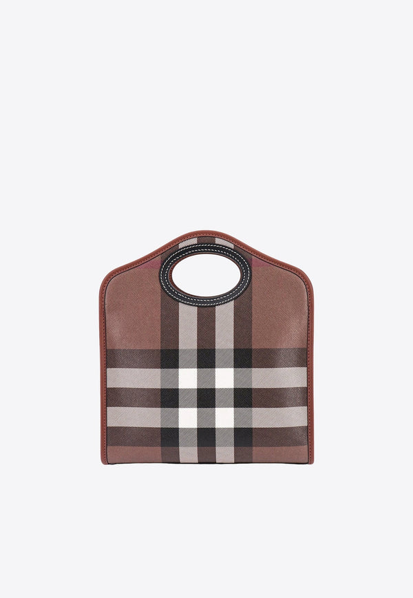 Pocket Checked Tote Bag