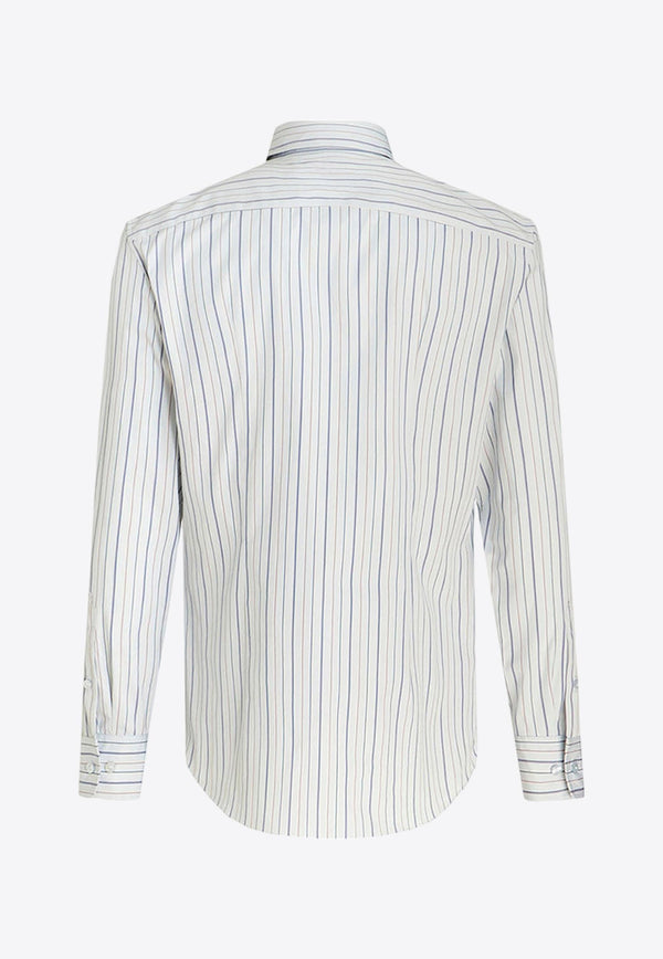 Logo Striped Button-Down Shirt