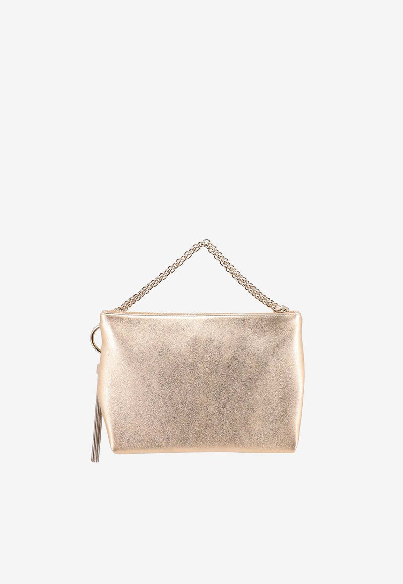 Callie Metallic Leather Shoulder Bag
