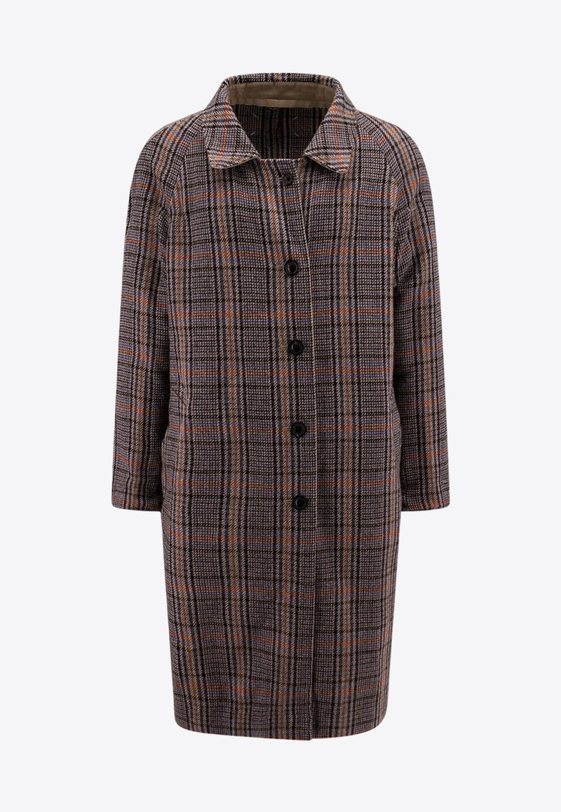 Reversible Checked Coat