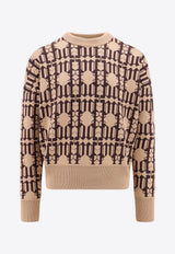 Patterned Crewneck Sweater