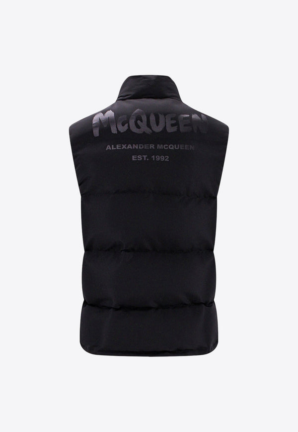 Graffiti Logo Padded Down Vest