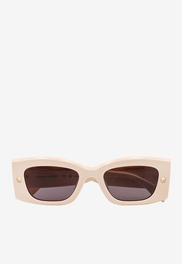 Spike Studs Rectangular Sunglasses