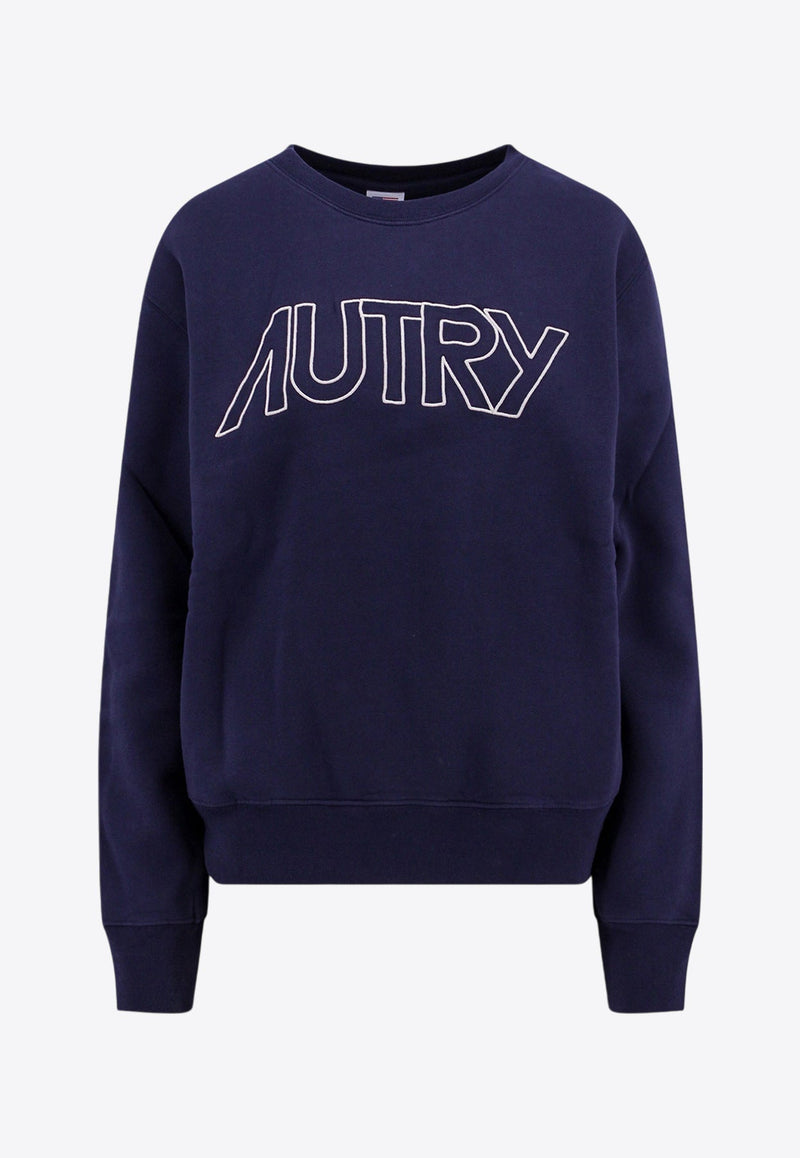 Embroidered Logo Crewneck Sweatshirt