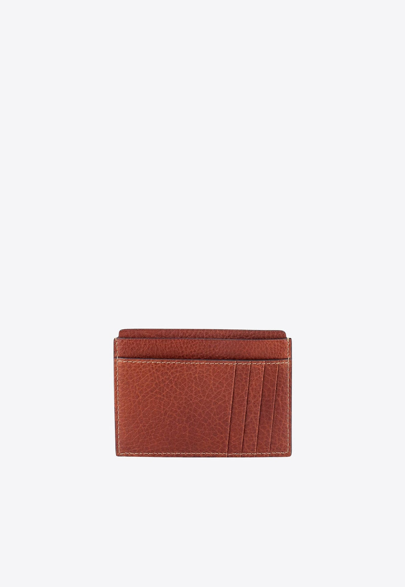 Embossed Logo Leather Cardholder