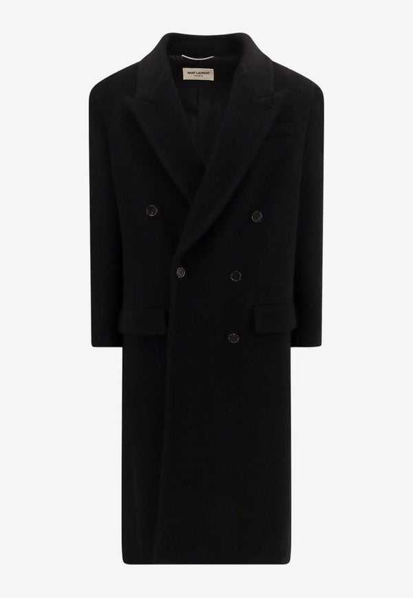 Double-Breasted Wool Coat