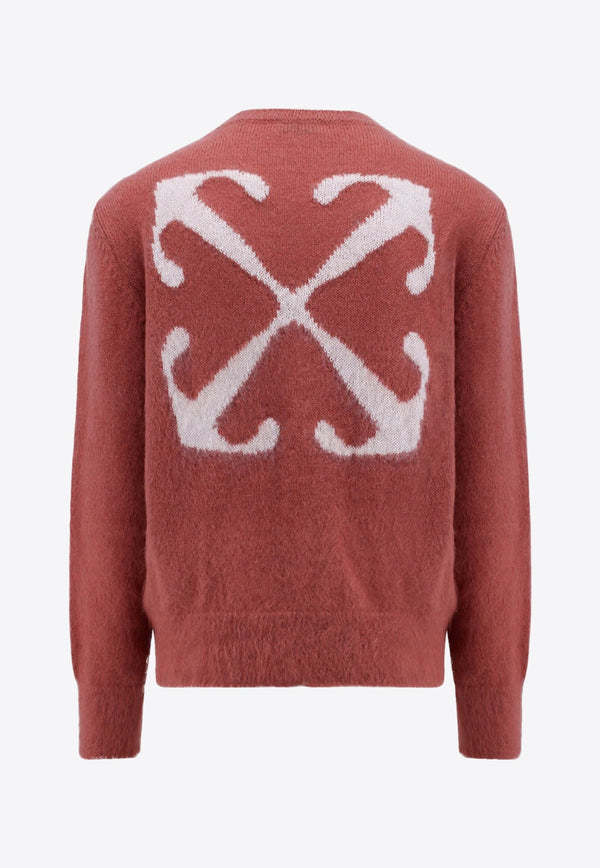 Mohair Blend Sweater with Arrow Motif
