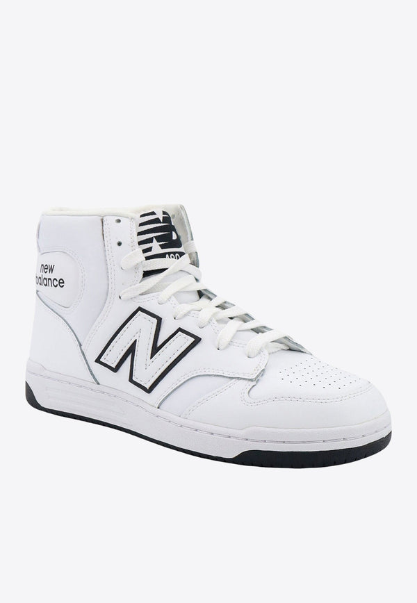 480 Leather High-Top Sneakers