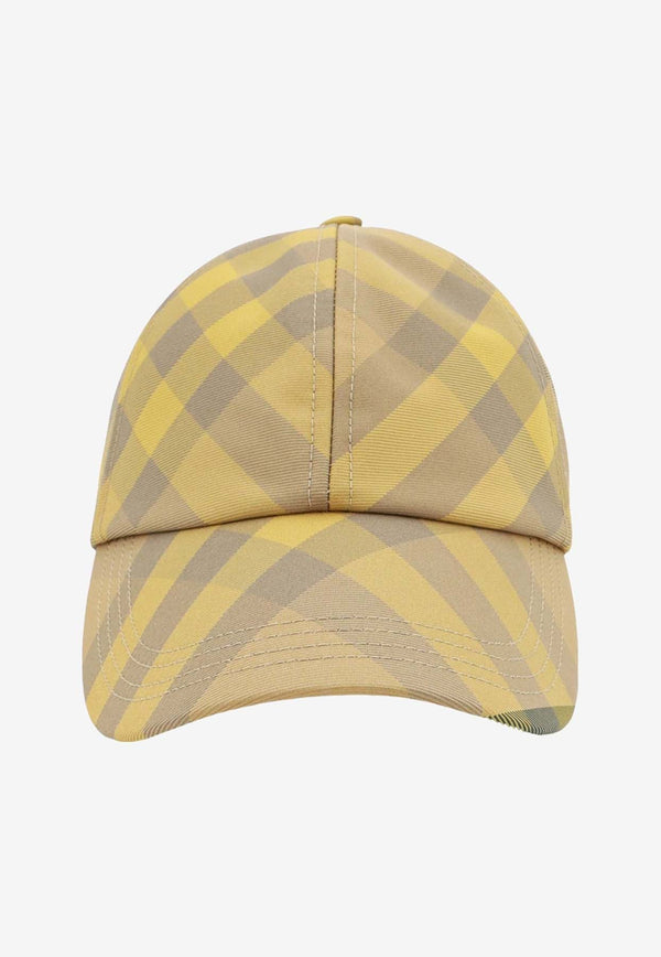 Checked Baseball Cap