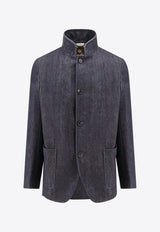 Spagna Stand-Collar Denim Jacket