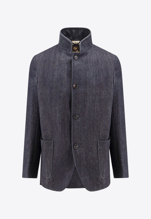 Spagna Stand-Collar Denim Jacket