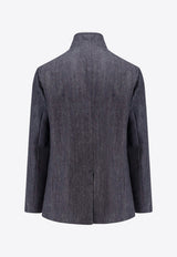 Spagna Stand-Collar Denim Jacket