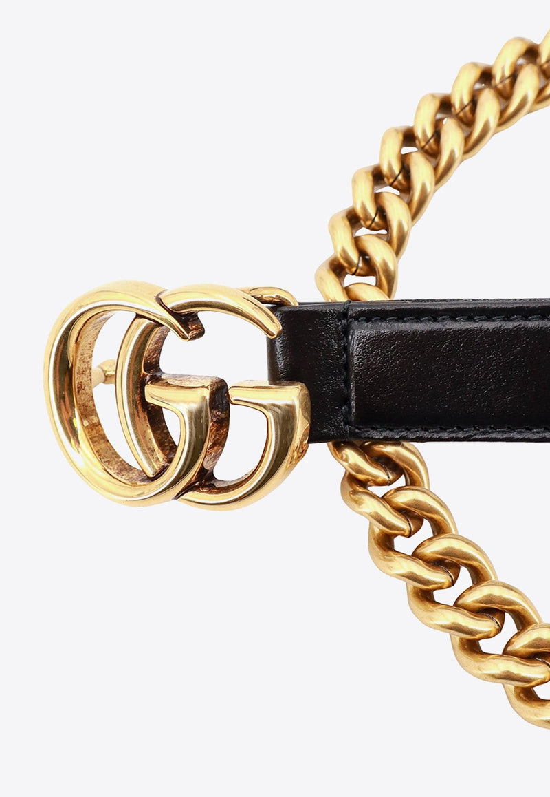 GG Marmont Thin Chain Belt