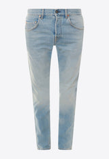 Iconic Horsebits Straight-Leg Jeans