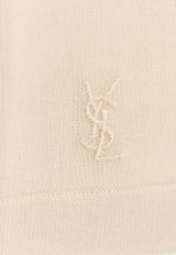 Cassandre-Embroidered Wool Polo T-shirt