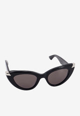 Punk Rivet Cat-Eye Sunglasses