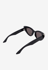 Punk Rivet Cat-Eye Sunglasses