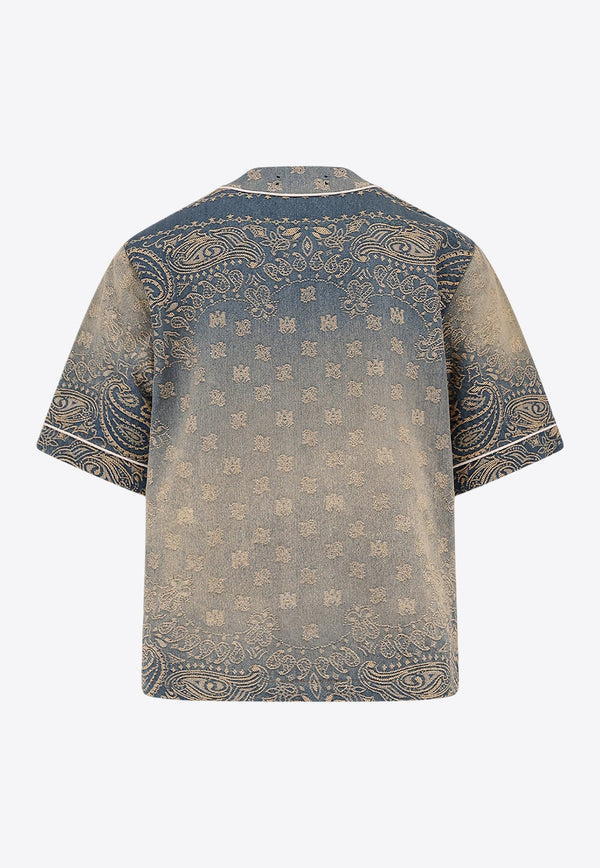 Bandana Jacquard Denim Shirt