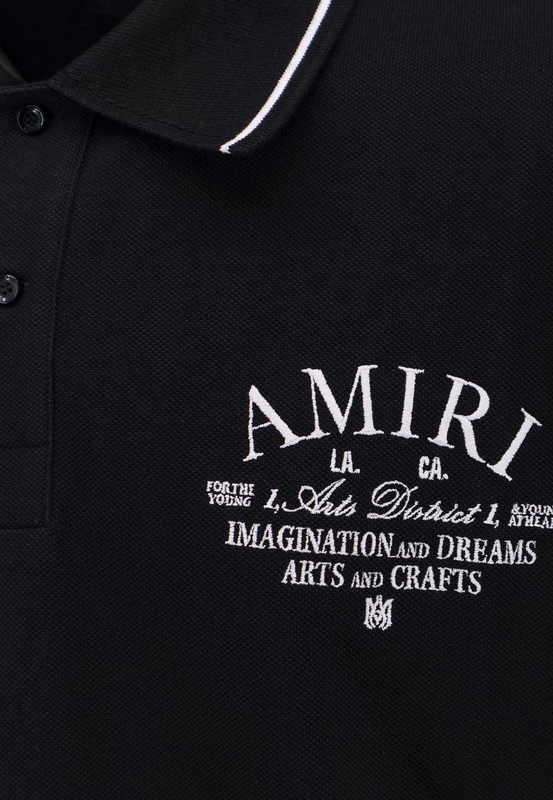 Arts District Printed Logo Polo T-shirt