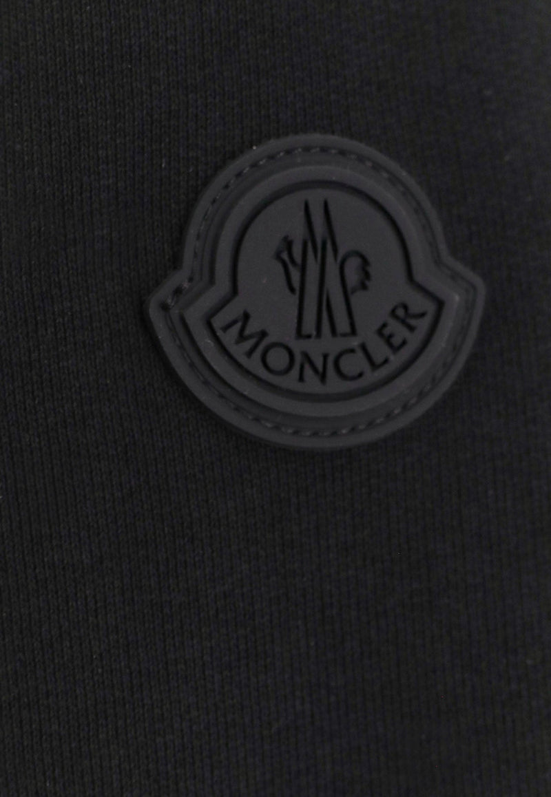 Logo Patch Paneled Hooded Jacket