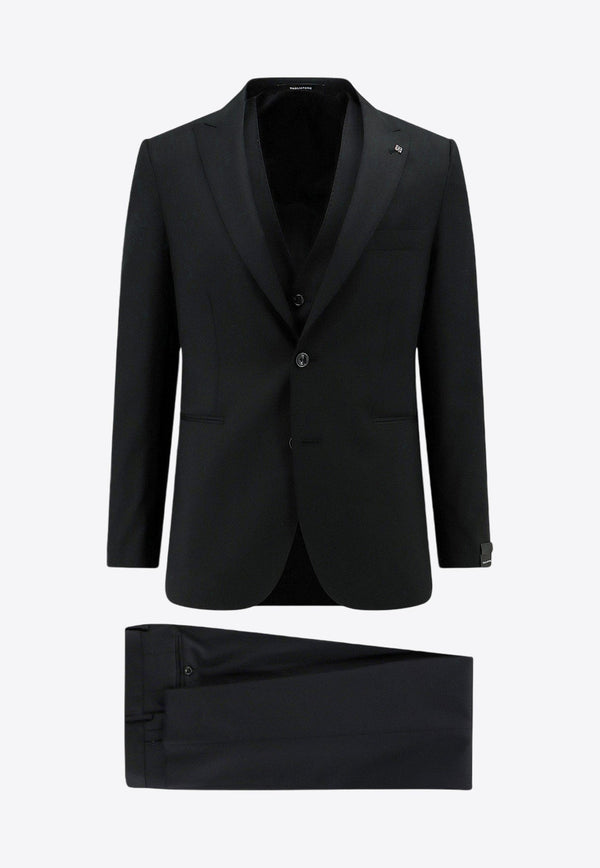 Wool Single-Breasted Tuxedo Suit