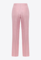 Straight-Leg Tailored Pants