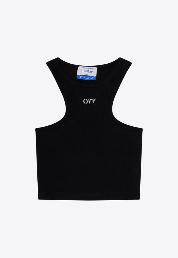 OFF Stamp Cropped Tank Top