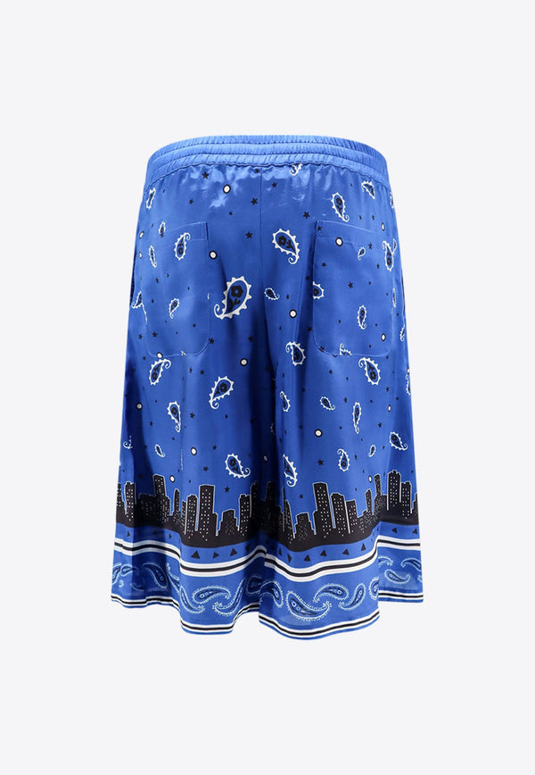 Bandana Print Bermuda Shorts