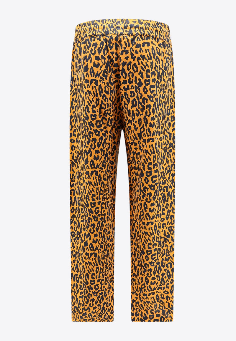 Cheetah Print Track Pants