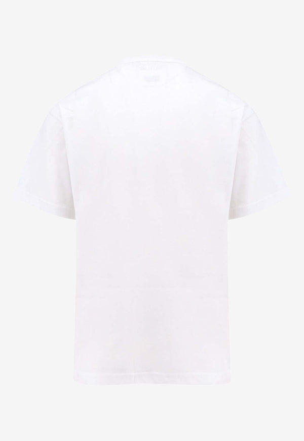 V-emblem Print T-shirt