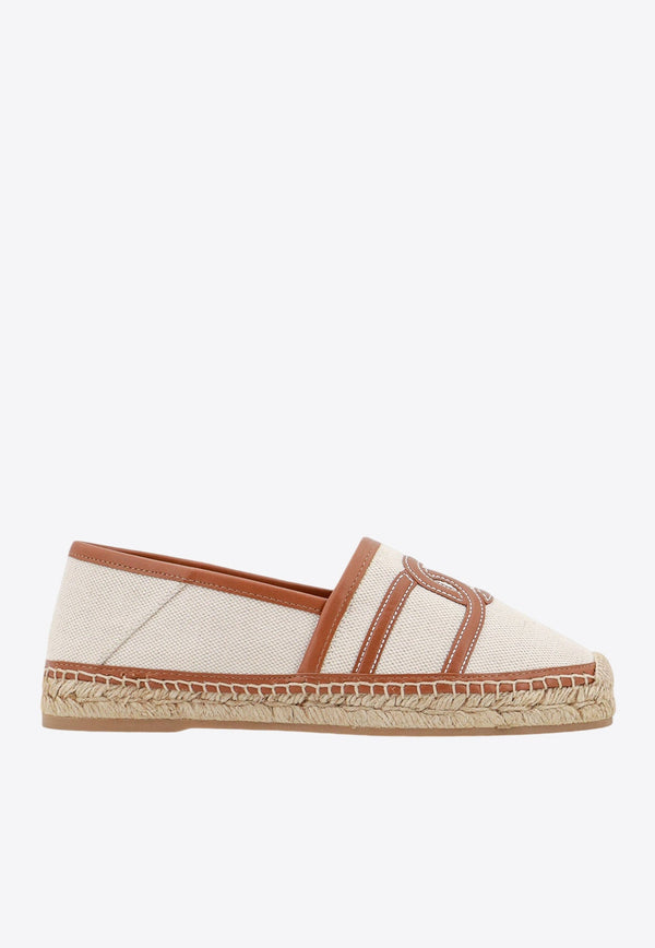 Logo Embossed Canvas Espadrilles