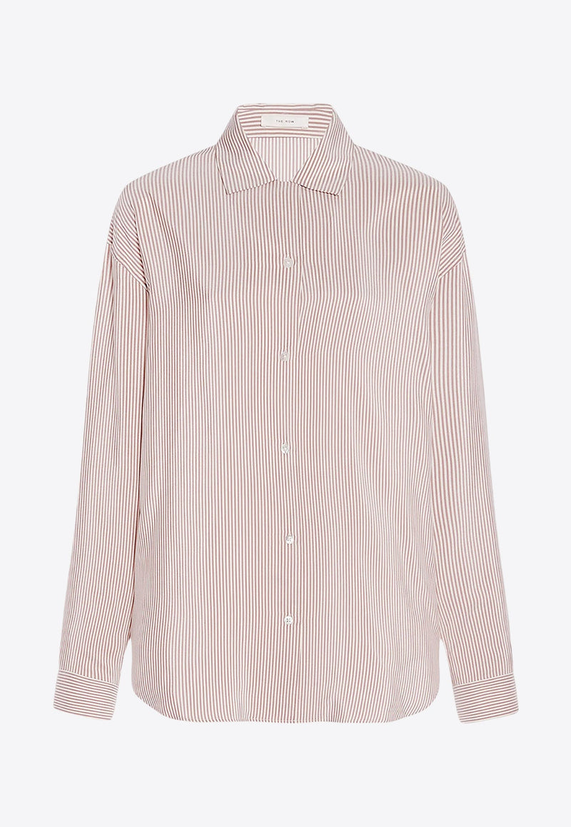 Valene Striped Silk Shirt