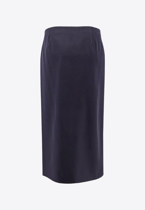 Kavi Wool Midi Skirt