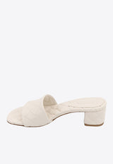 Amy 45 Intreccio Leather Mules