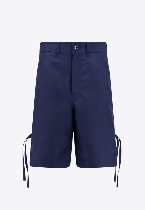 Bermuda Shorts with Drawstring Detail