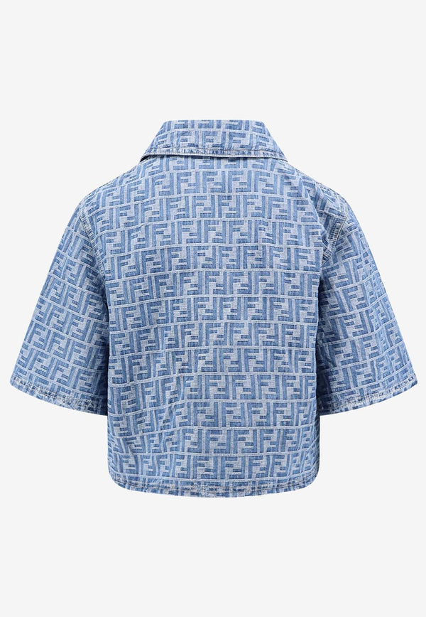 FF Jacquard Denim Shirt Jacket