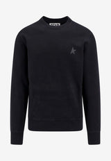 Star Print Crewneck Sweatshirt